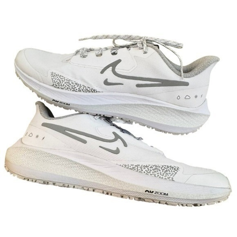 Nike Air Zoom Pegasus 39 Shield Men's Running‎ Shoes White Waterproof WWJD